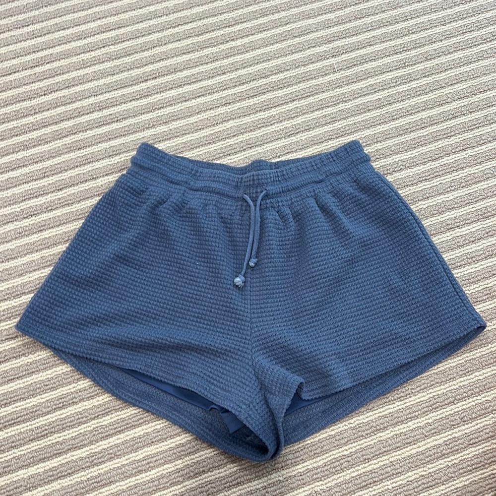 ACOA blue knit shorts